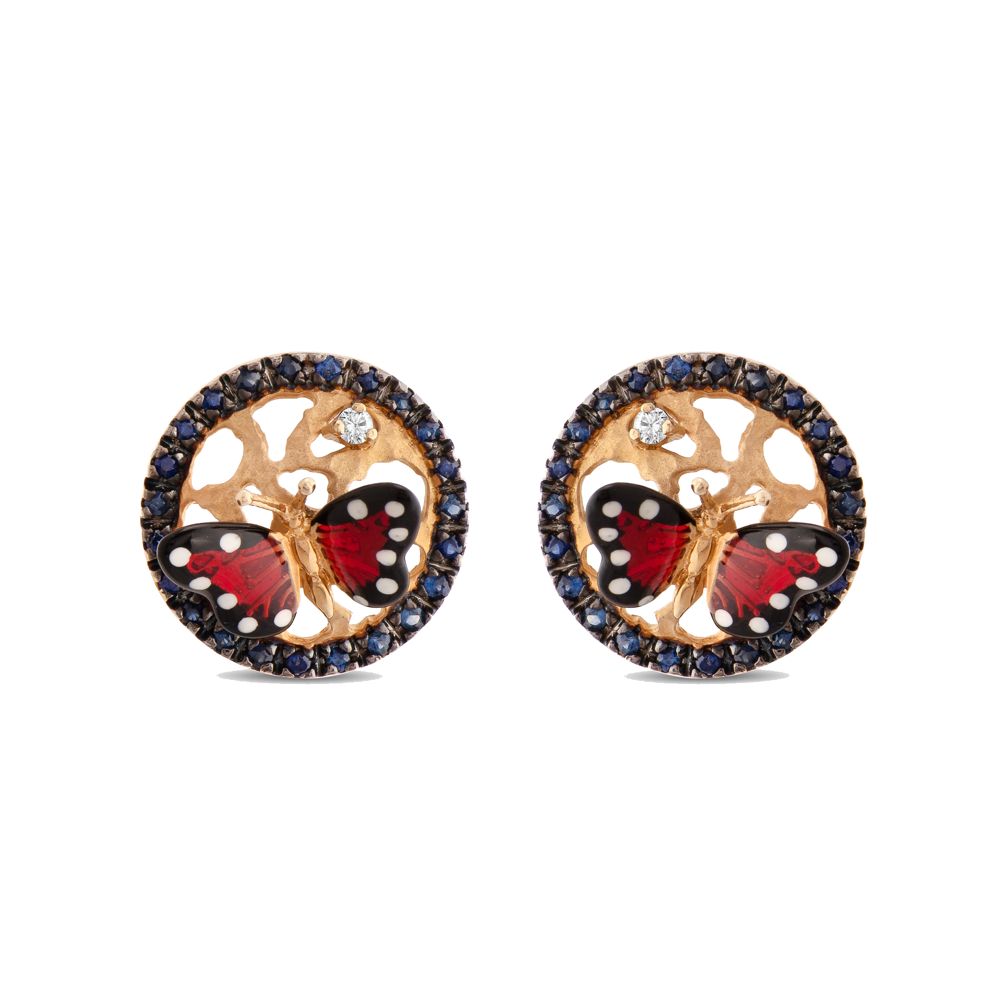 Monarch Butterfly серьги