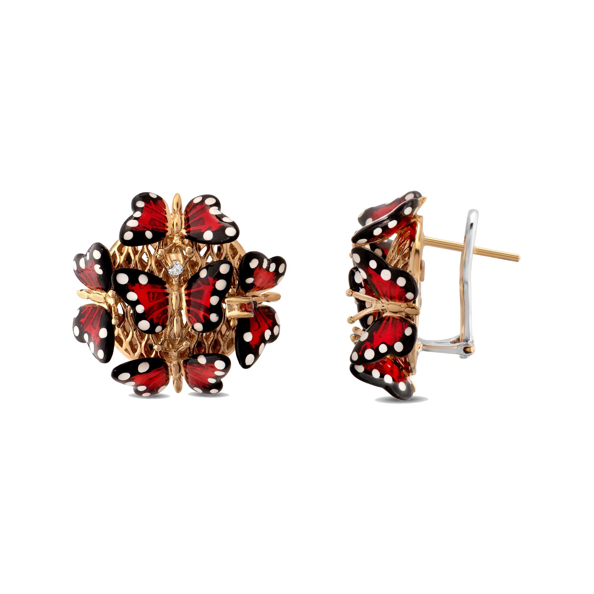 Monarch Butterfly серьги